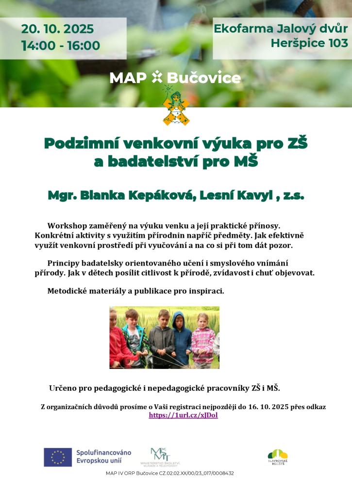 workshop pro pedagogické pracovníky